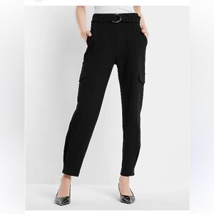 Express Super High Waisted Belted Cargo Pant
